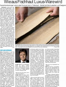 Wie aus Fischhaut ein Luxus-Ware wird